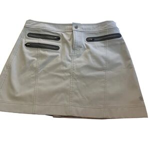 Athleta Gray Scuba Skirt Size 8 Soft Warm Backing